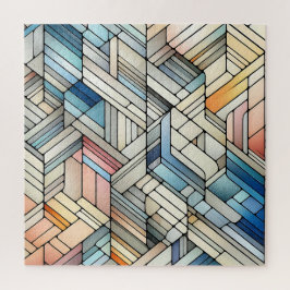 Geometrisches Mosaik Puzzle