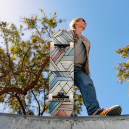 Geometrisches Mosaik Skateboard