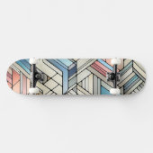 Geometrisches Mosaik Skateboard (Horizontal)