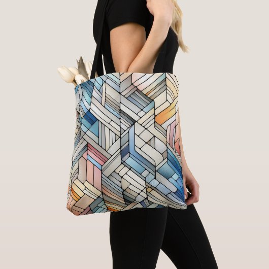 Geometrisches Mosaik Tasche (Von Nahem)
