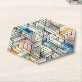 Geometrisches Mosaik Untersetzer (angewinkelt)