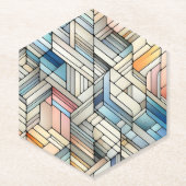 Geometrisches Mosaik Untersetzer (Vorderseite)