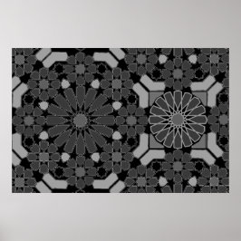 Geometrisches Mosaikdesign Poster