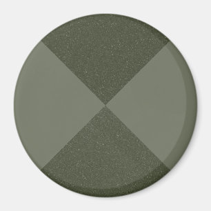 Geometrisches Moss Green Split Magnet