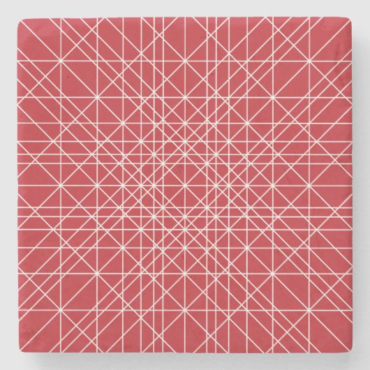 Geometrisches Motiv Miroku Steinuntersetzer (Vorderseite)