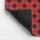 Geometrisches Mousepad für Retro-Funk, rot (Ecke)