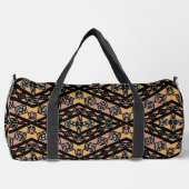 Geometrisches Mudcloth Bogolan Print Duffle Bag (Vorderseite)
