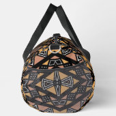 Geometrisches Mudcloth Bogolan Print Duffle Bag (Rechts)