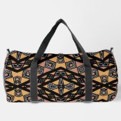 Geometrisches Mudcloth Bogolan Print Duffle Bag (Rückseite)