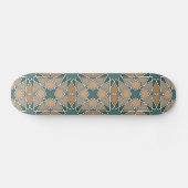 Geometrisches Muster 006 Bens Yusuf Madrasa Skateboard (Horizontal)