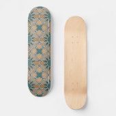 Geometrisches Muster 006 Bens Yusuf Madrasa Skateboard (Vorderseite)