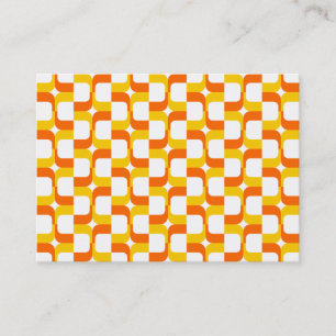 Geometrisches Muster 020614 - Bernstein und Orange Visitenkarte
