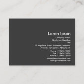 Geometrisches Muster 020614 - Schwarz und Tropenro Visitenkarte (Rückseite)