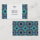 Geometrisches Muster 0-0-7 Bens Yusuf Madrasa Visitenkarte (Vorne/Hinten)