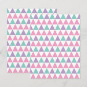 Geometrisches Muster 12 Mitteilungskarte (Vorne/Hinten)