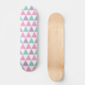 Geometrisches Muster 12 Skateboard (Vorderseite)