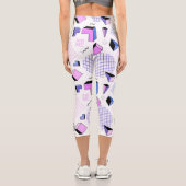 Geometrisches Muster 13 Capri Leggings (Rückseite)