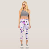 Geometrisches Muster 13 Capri Leggings (Vorderseite)