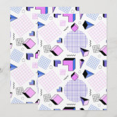 Geometrisches Muster 13 Dankeskarte (Vorne/Hinten)