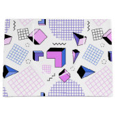 Geometrisches Muster 13 Große Geschenktüte (Vorderseite)