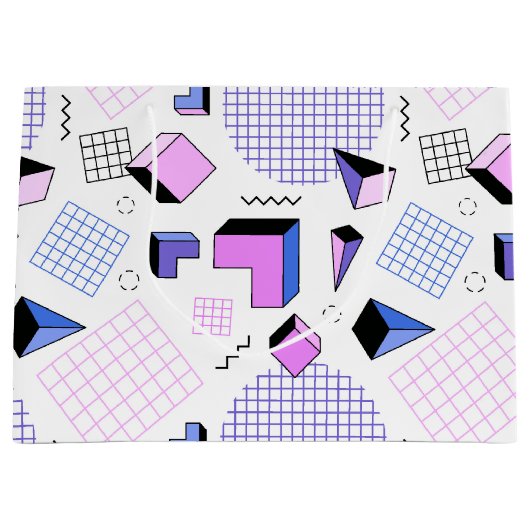 Geometrisches Muster 13 Große Geschenktüte (Vorderseite)