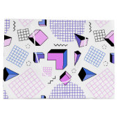 Geometrisches Muster 13 Große Geschenktüte (Rückseite)