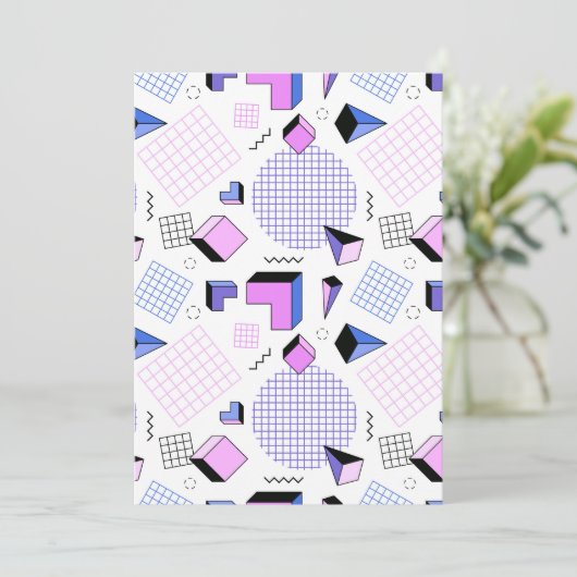 Geometrisches Muster 13 Karte (Stehend Vorderseite)