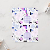 Geometrisches Muster 13 Karte (Vorderseite/Rückseite Beispiel)