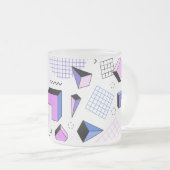 Geometrisches Muster 13 Mattglastasse (VorderseiteRechts)