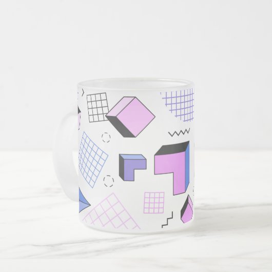 Geometrisches Muster 13 Mattglastasse (Vorderseite Links)