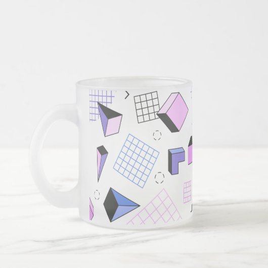 Geometrisches Muster 13 Mattglastasse (Links)