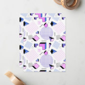 Geometrisches Muster 13 Mitteilungskarte (Vorderseite/Rückseite Beispiel)