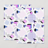 Geometrisches Muster 13 Mitteilungskarte (Vorne/Hinten)