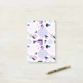 Geometrisches Muster 13 Post-it Klebezettel (Auf Schreibtisch)