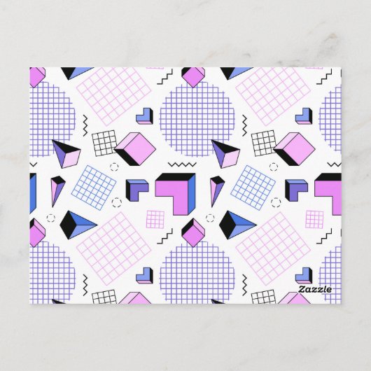 Geometrisches Muster 13 Postkarte (Rückseite)