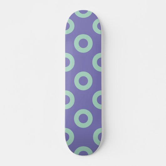 Geometrisches Muster 14 Skateboard (Vorne)