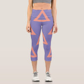 Geometrisches Muster 16 Capri Leggings (Vorderseite)