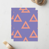 Geometrisches Muster 16 Mitteilungskarte (Vorderseite/Rückseite Beispiel)
