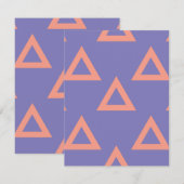 Geometrisches Muster 16 Mitteilungskarte (Vorne/Hinten)