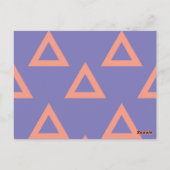 Geometrisches Muster 16 Postkarte (Rückseite)