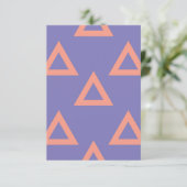 Geometrisches Muster 16 RSVP Karte (Stehend Vorderseite)