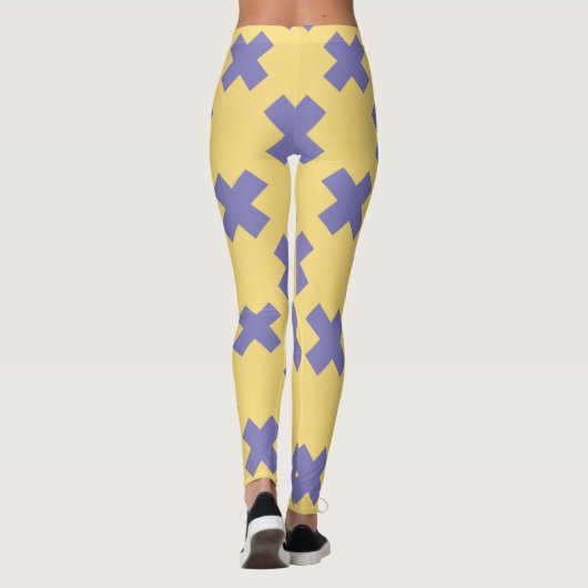 Geometrisches Muster 18 Leggings (Rückseite)