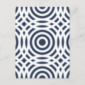 Geometrisches Muster 19 Feiertagspostkarte (Vorderseite)