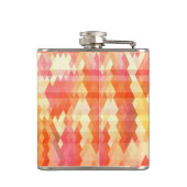 Geometrisches Muster 1 Flachmann (Rückseite)