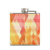 Geometrisches Muster 1 Flachmann (Rückseite)