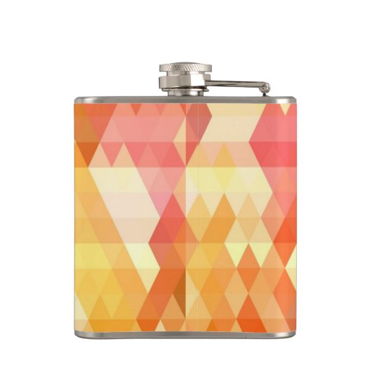 Geometrisches Muster 1 Flachmann (Rückseite)