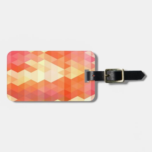 Geometrisches Muster 1 Gepäckanhänger (Vorderseite horizontal)