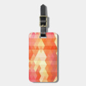Geometrisches Muster 1 Gepäckanhänger (Vorderseite vertikal)