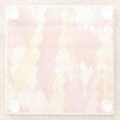 Geometrisches Muster 1 Glasuntersetzer (Rückseite)