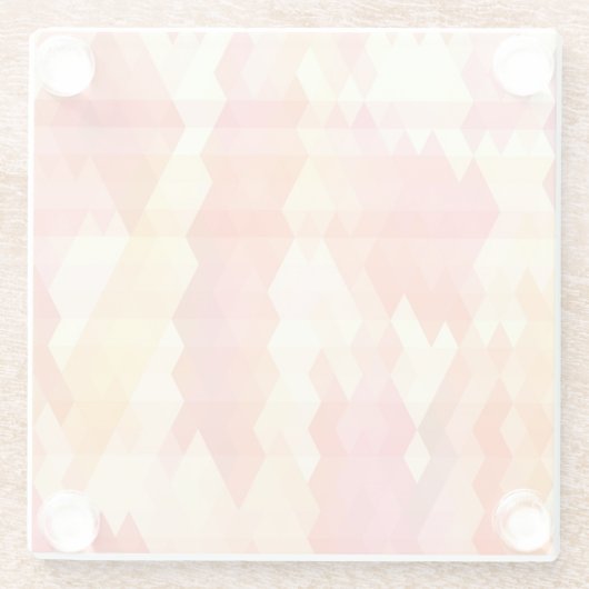 Geometrisches Muster 1 Glasuntersetzer (Rückseite)